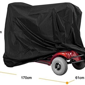 Mobility Scooter Storage Cover, 66.9 X 24 X 46 Inch Professional Elderly Wheelchair Waterproof Rain Protection from Sunlight Damage Rainy Day