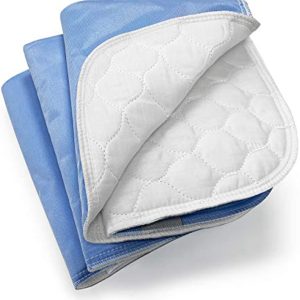 4-Layer Ultra Soft Quilted Bed Pads, 18\" x 24\" (3 Pack), Heavy Absorbency Underpad, Machine Washable, Mattress Protection for Elderly Seniors, Kid and Pets