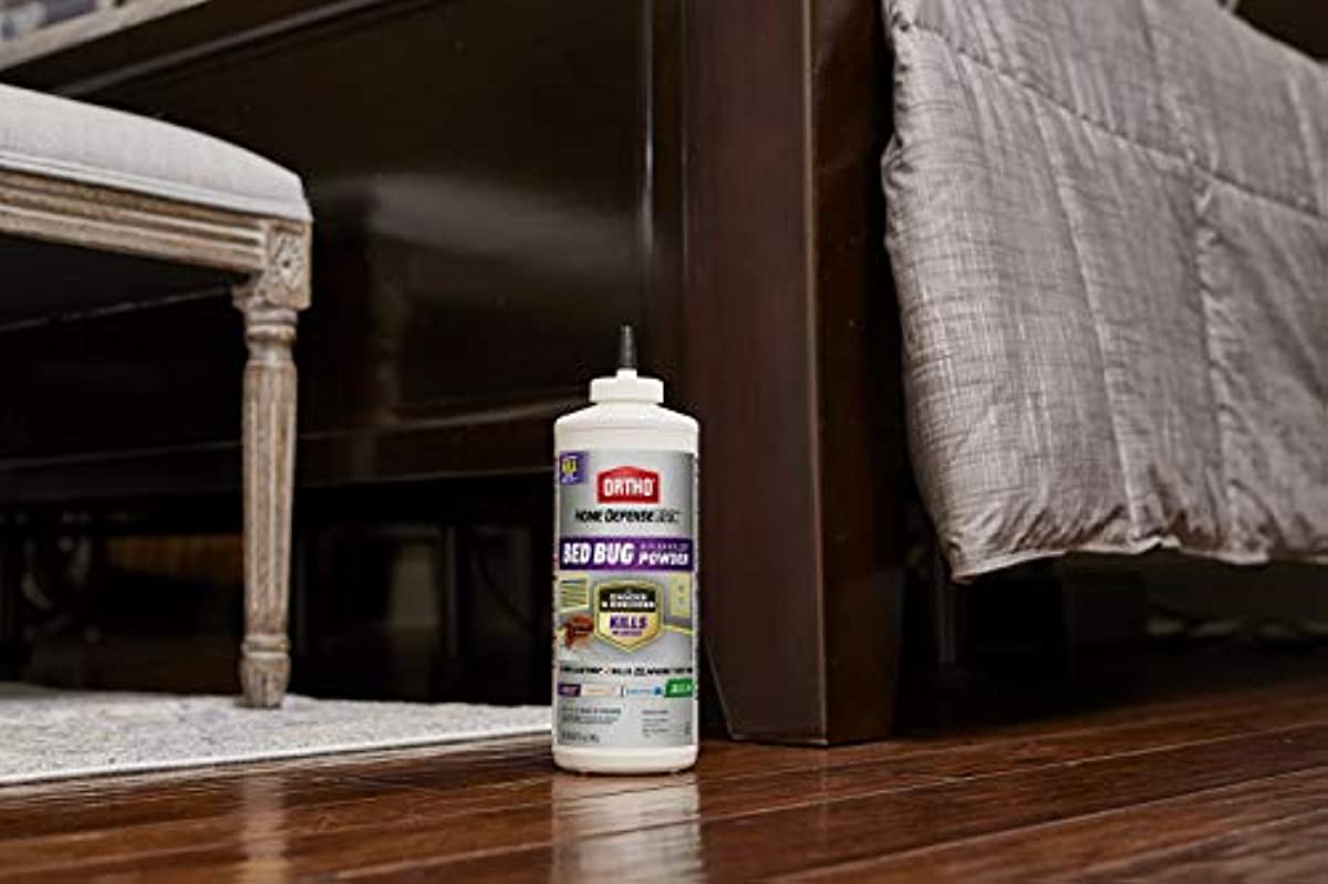 Ortho Home Defense Max Bed Bug & Flea Killer Powder - Apply to Cracks and Crevices for up to 8 Months of Control, 12 oz.