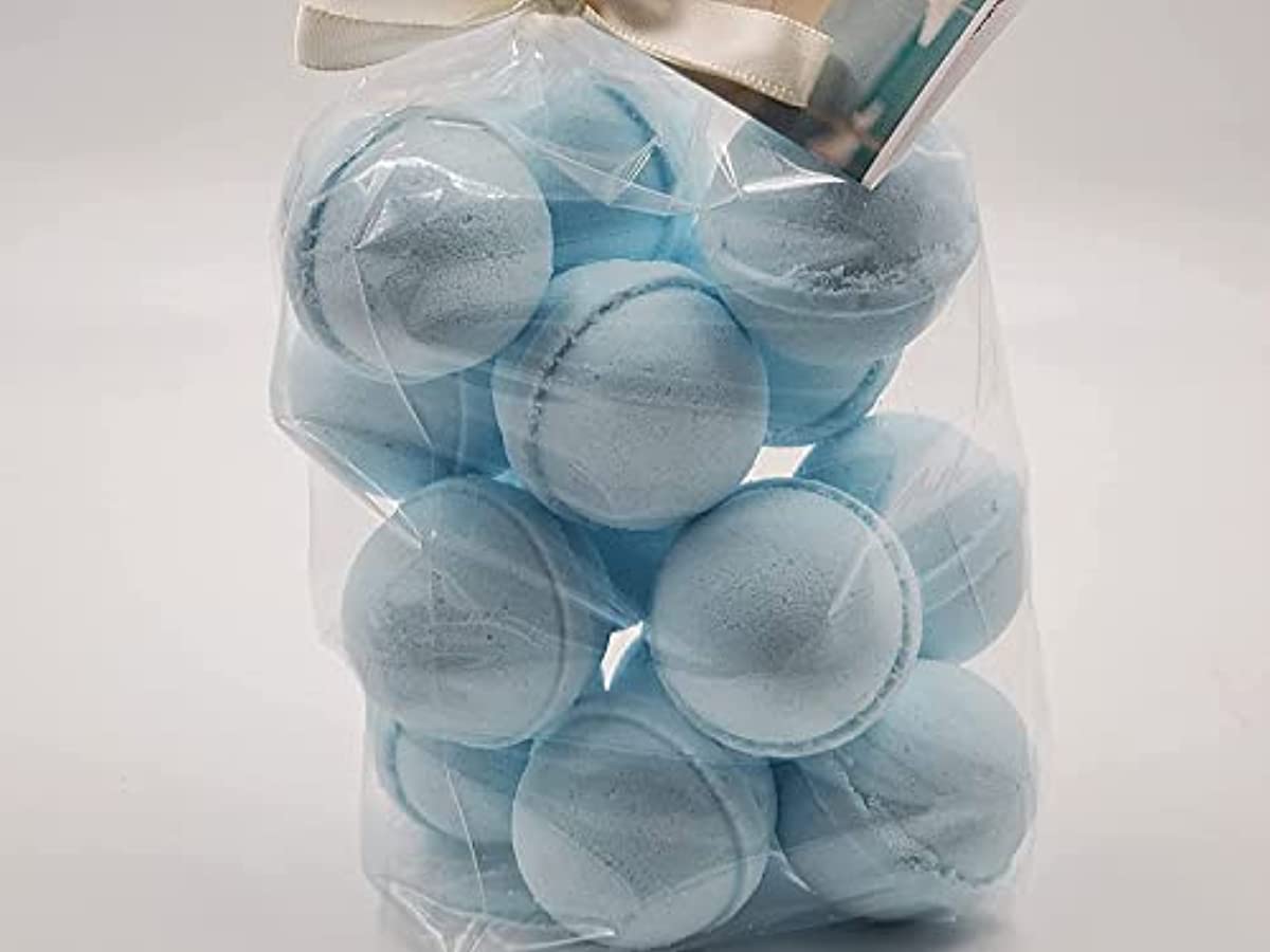 Spa Girl/Spa Pure Cool Water Fizzies: Bath Bombs USA Made, Ultra Moisturizing with Shea Butter, Great for Dry Skin, Bath Bombs for Men (14 Count) Pack of 1 Blue
