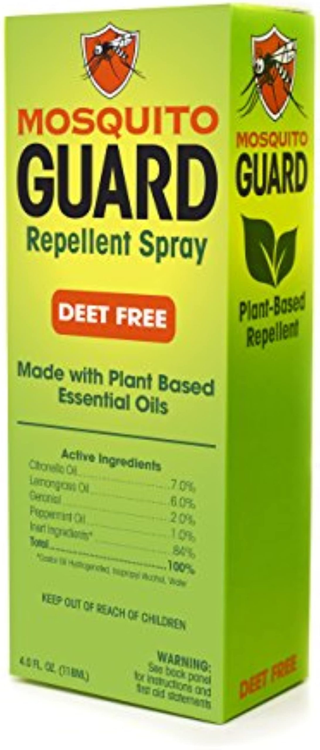 Mosquito Guard Mosquito Repellent Spray - 4oz Travel Bug Spray for People, Natural Mosquito Spray - Mosquito Repellent for Patio and Outdoor