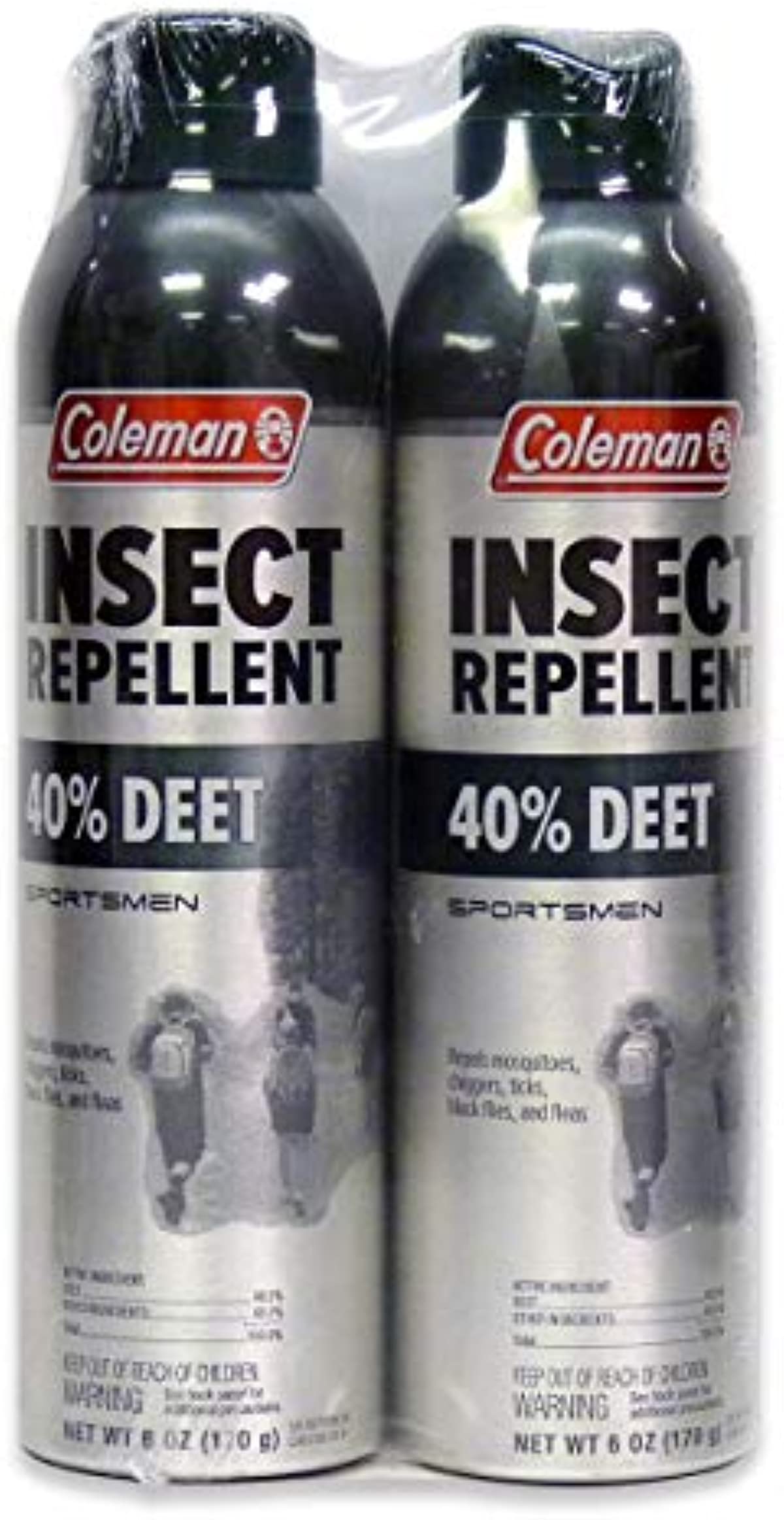 Coleman 40{6067cc7a7f0213604a8ddef873e1d69e0fe59d34ff410378704f95102e17b39f} DEET Bug Repellent Spray Insect Repellent Spray - 6 oz, 2 Count