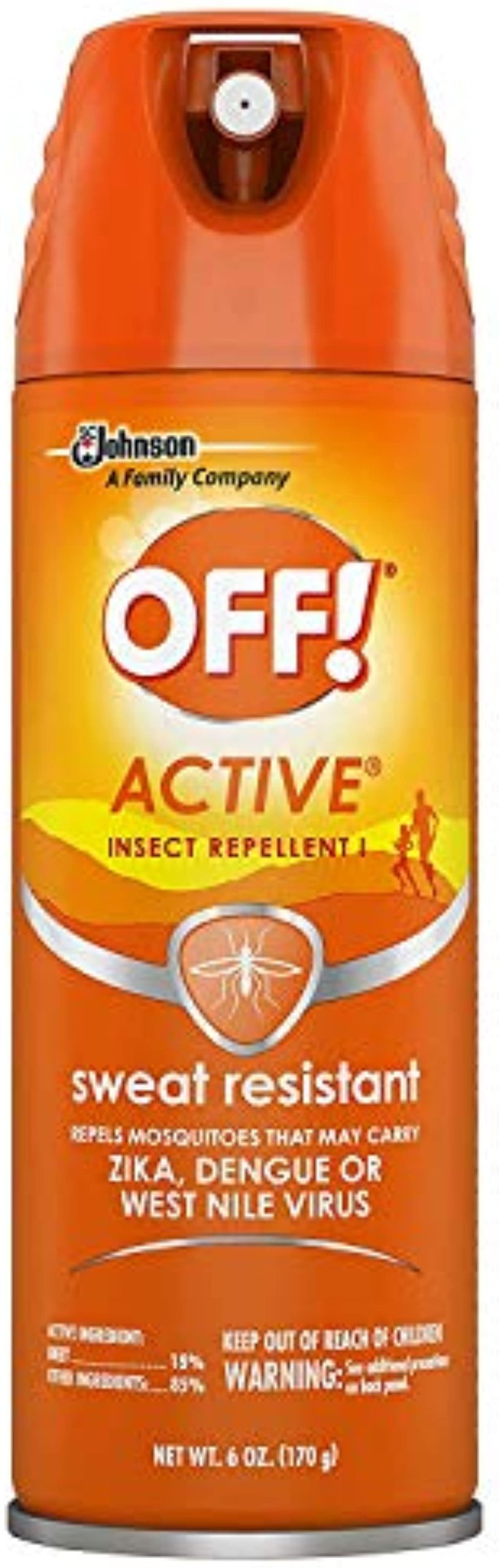OFF! Active Insect Repellent, Sweat Resistant 6 OZ (Pack - 6)