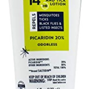 Proven Insect Repellent Lotion -- Keep Mosquitoes, Ticks and Flies Off, DEET Alternative Repellent, Up to 14-Hour Protection, Great for Outdoor Camping and Hiking – 6 Ounce, Odorless Lotion