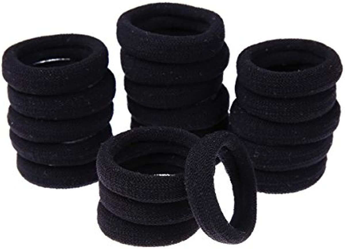 Miuance Baby Kids girls Small Size Hair ties No damage ouchless hair elastics No Crease Ponytail holders Tiny Soft elastic rubber bands ,Black 120 PCS
