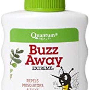 Quantum Buzz Away Extreme - Natural DEET-free Insect Repellent, Essential Oil Bug Spray - Travel Size, Small Children & Up, 2 Fl Oz