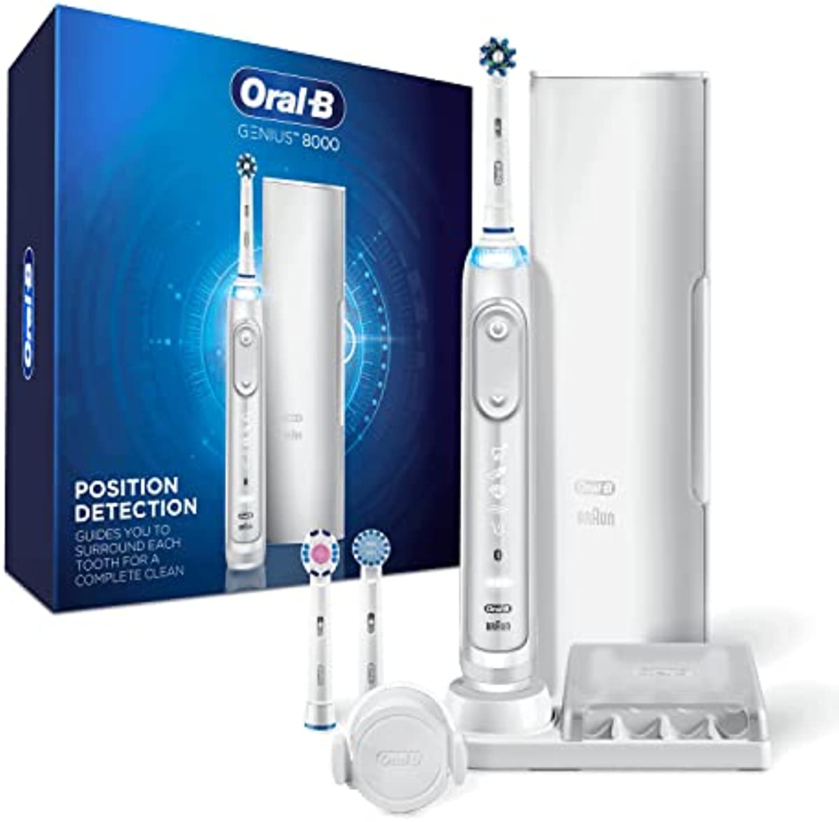 Oral-B 8000 Electric Toothbrush with Bluetooth Connectivity, White