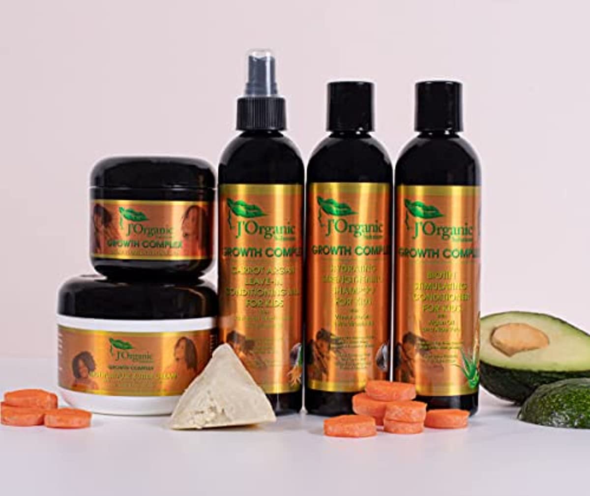 J\'Organic Solutions Kids Super Moisturizing, Hydrating healthy hair Growth set (Super Healthy hair Kit)