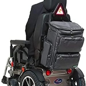 FEELDOM Classic Wheelchair Bag - Large, Charcoal Gray - Fits Scooter, Water Resistant, Extra Storage Space, Durable, Premium Quality, Mobility Gear, Modern Chic Design, EZ Access