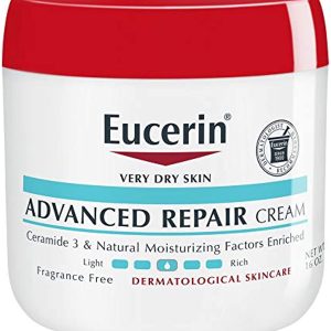 Eucerin Advanced Repair Body Cream, Fragrance Free Body Cream for Dry Skin, 16 Oz Jar
