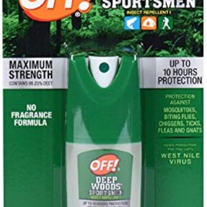 OFF! Deep Woods Sportsmen Insect Repellent Spritz, Maximum Strength, Bug Spray with up to 10 Hours of Protection, 1 oz (Pack of 12)
