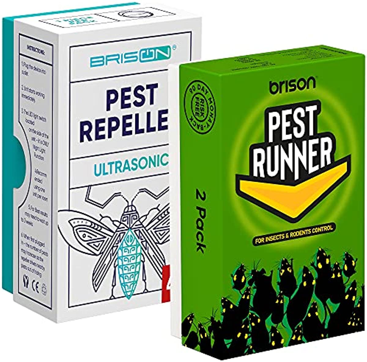 Ultrаsоniс Реst Rереllеr - Rodent Repellent Indoor Ultrasonic Control – Repellent for Mice Rat Bug Spider Roach [4-Pack]