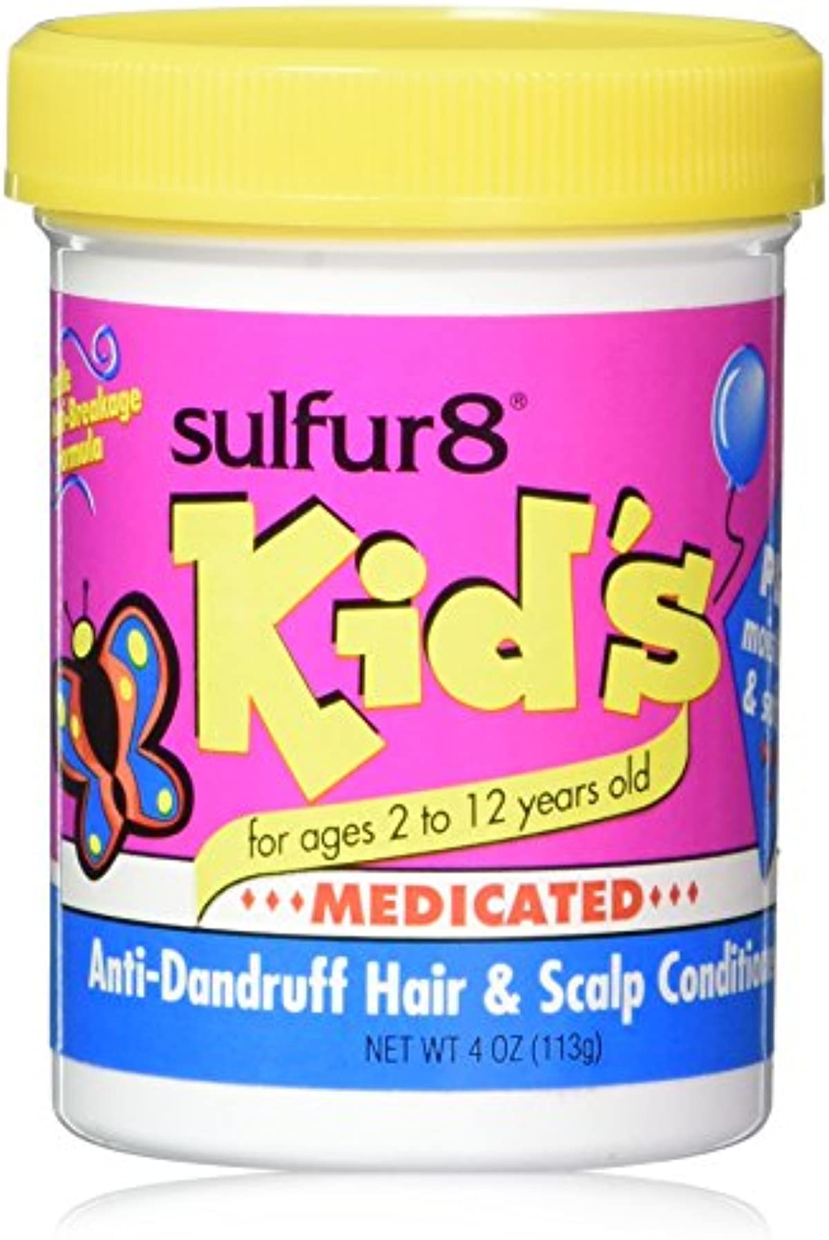 Sulfur8 Kid\'s Medicated Anti-Dandruff Hair and Scalp Conditioner, 4 Ounce