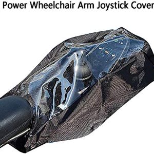 Power Wheelchair Armrest Cover, Durable Clear Electric Wheelchair Joystick Rain Cover, Wheelchair Wrist Control Protector