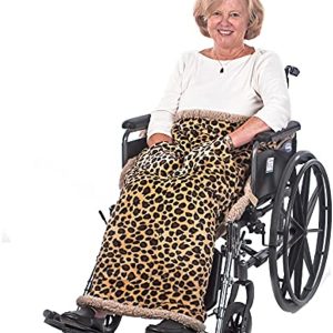 Granny Jo Products Heavyweight Wheelchair Blanket, Animal Print