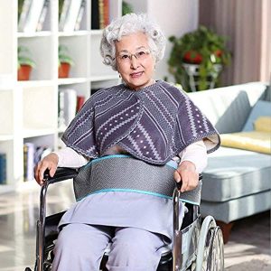 OOCOME Wheelchair Seat Belt Adjustable Safety Harness Chair Positioning Restraint Belt Anti-Slip Cushion Belt for Elderly and Patient(Gray)
