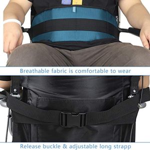 Wheelchair Seatbelt Restraint,Wheelchair Safety Belt for Elderly,Wheelchair Seat Belt,Wheelchair Harness Adult for Elderly Disabled Patient Cares to Prevent Sliding,Wheelchair Belts Chest Harness