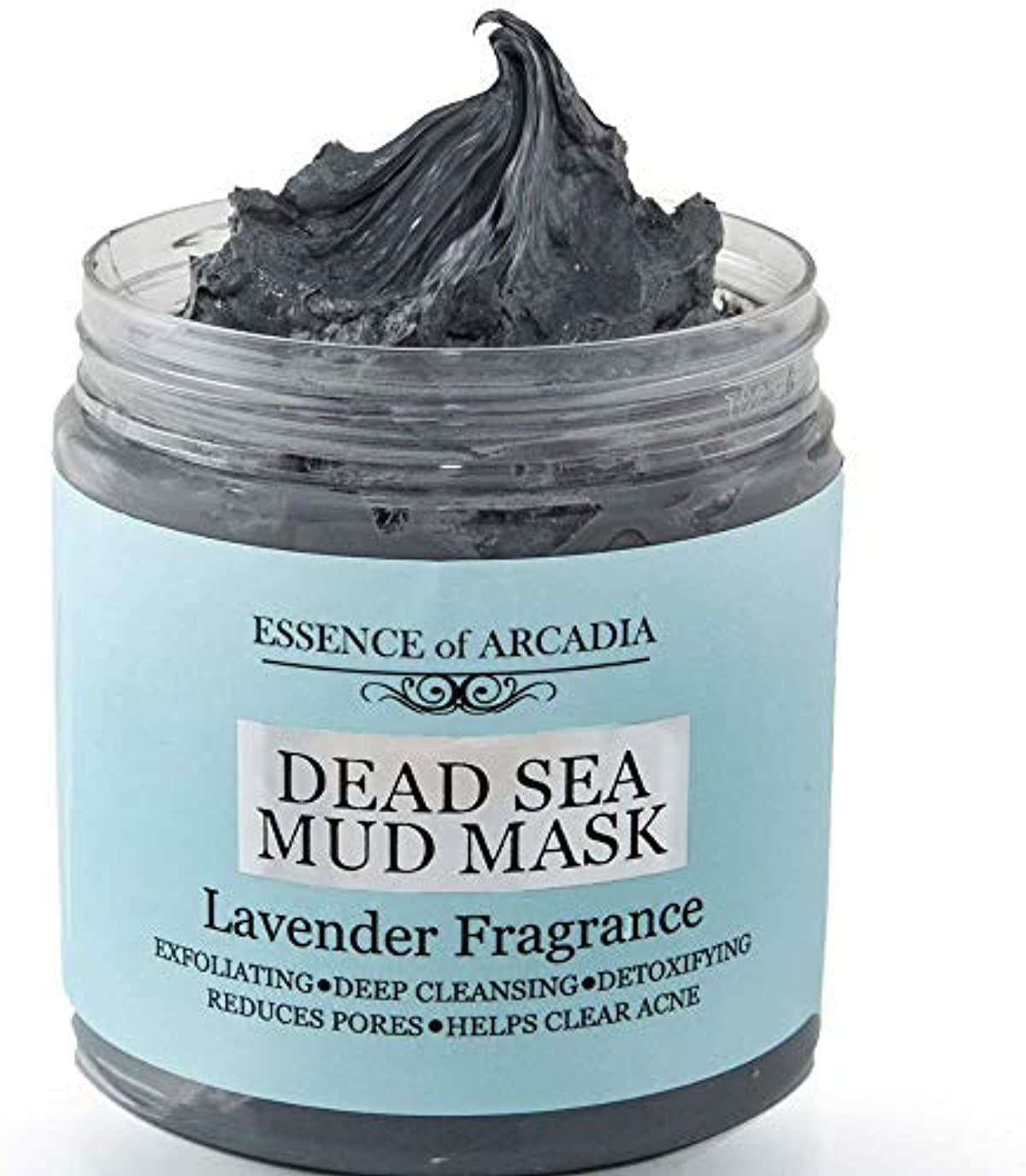 Dead Sea Mineral Mud Mask Scented with Lavender for Face and Body - 100{e8d9282db550ebc63a99b95c7c5a013fa9fd2d4b10125cea4923f0e921d6899e} Natural Minerals - Minimize Pores, Remove Blackheads, Reduce Acne and Wrinkles for Men and Women, a Healthier Complexion 8.8 oz