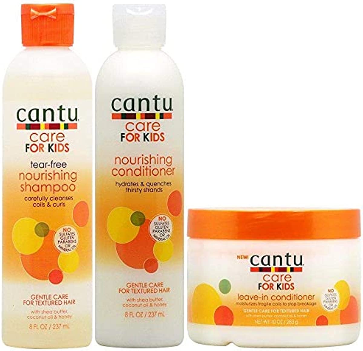 Cantu Care for Kids Nourishing Shampoo & Conditioner & Leave-in Conditioner\"Set\"