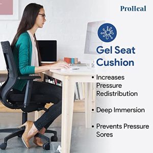 Wheelchair Seat Cushion Gel Infused Foam - Orthopedic, Coccyx, Tailbone Support - High Resilience for Positioning and Stability Prevents Pressure Sores -18\" x 16\" x 3\"