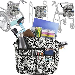Vive Rollator Accessorie Bag - Universal Travel Tote Accessories for Wheelchair, Rolling Walkers, Transport Chairs, Mobility Scooters - Lightweight Handicap Medical Mobility Aid - Women, Seniors