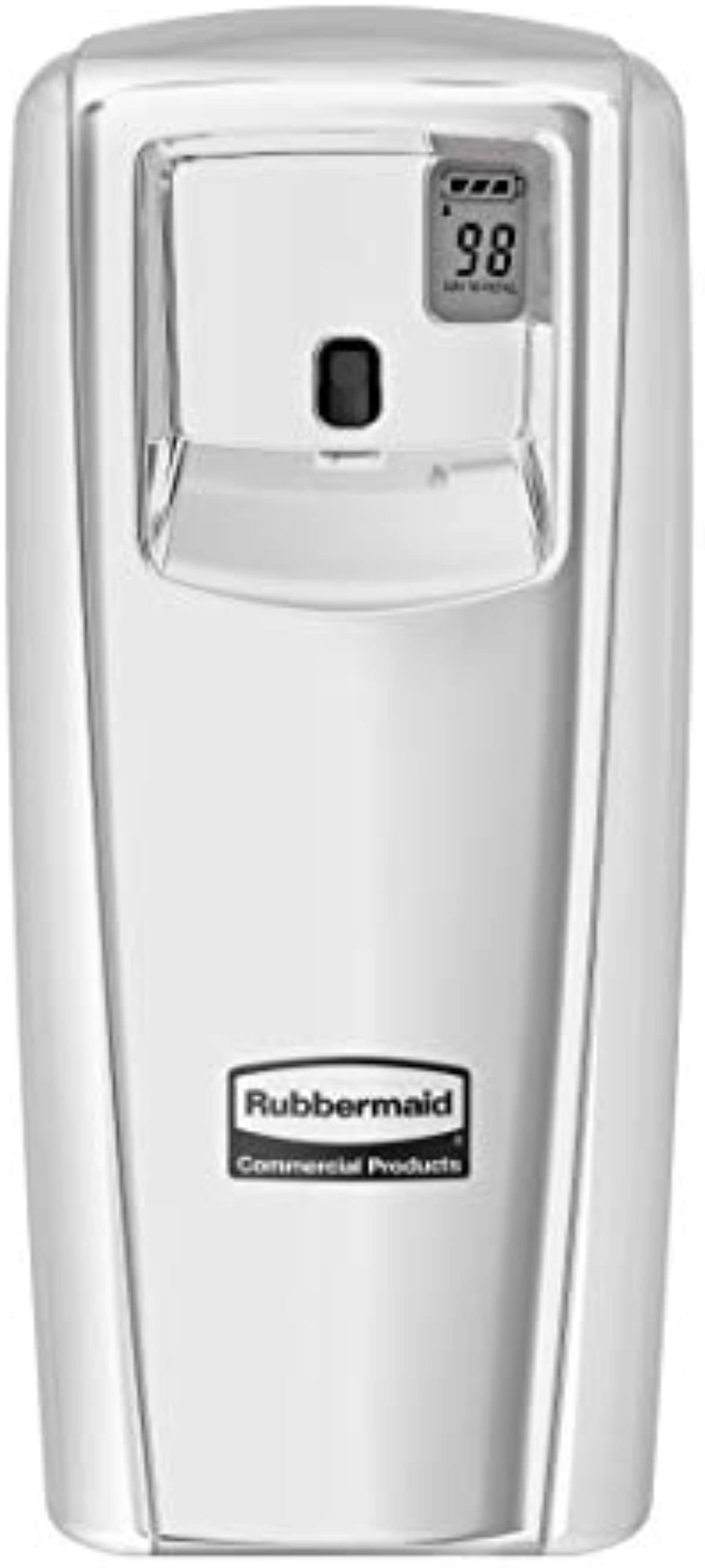 Rubbermaid Commercial Products 1793536 Microburst Automated Odor-Controlling Aerosol Air Care System, MB9000 Dispenser, 9000 m, Chrome