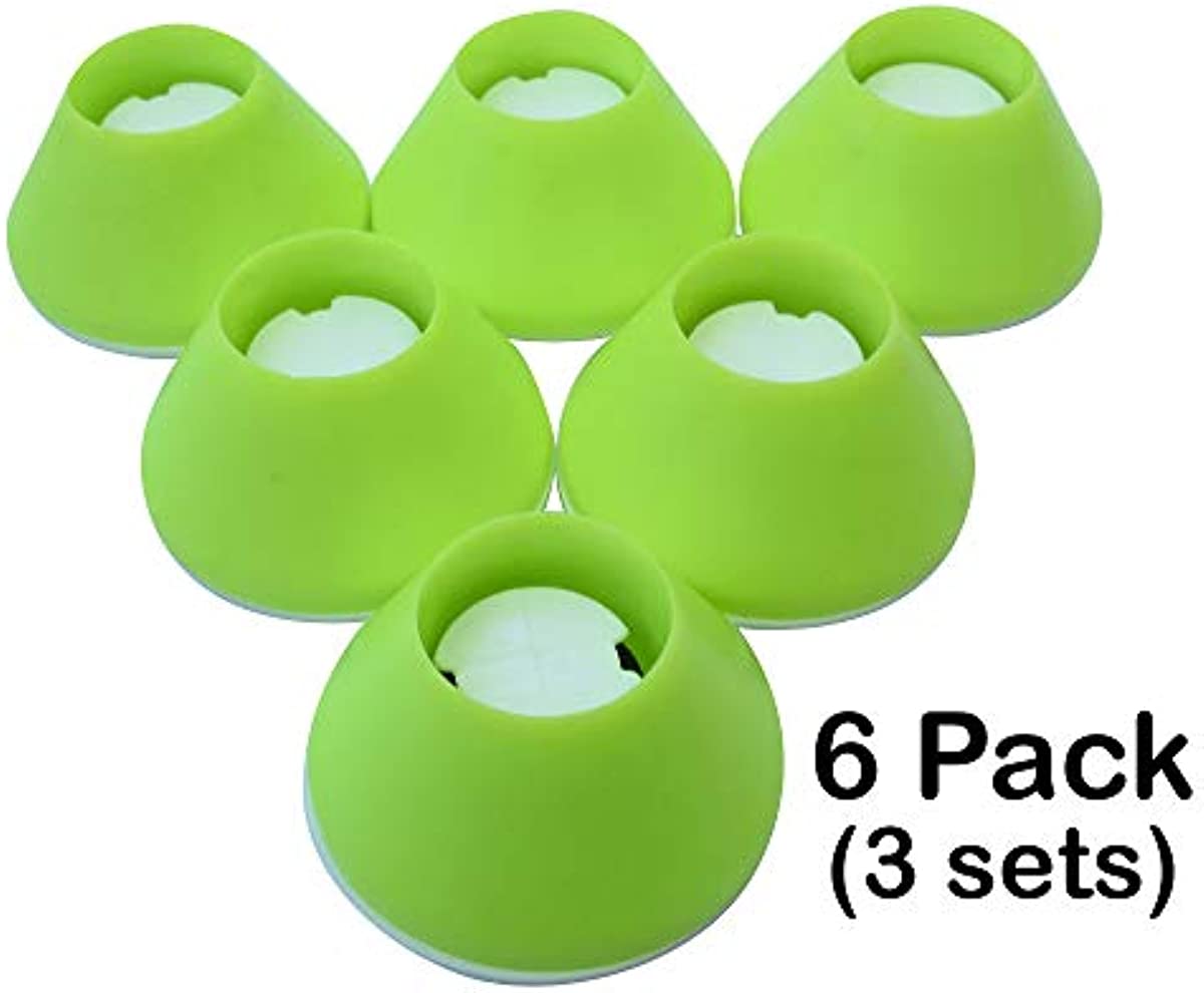 Walker Coasters, Medical Accessories, (6 Count, Tennis Ball Yellow)