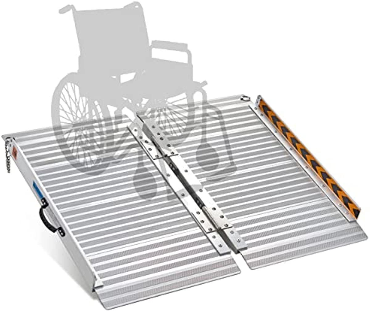 Wheelchair Ramp 2FT, gardhom 28.3\"x24\" Portable Threshold Ramp 2\' Foldable Single Step Ramps for Home Minivan Curb 800lbs Load Capacity
