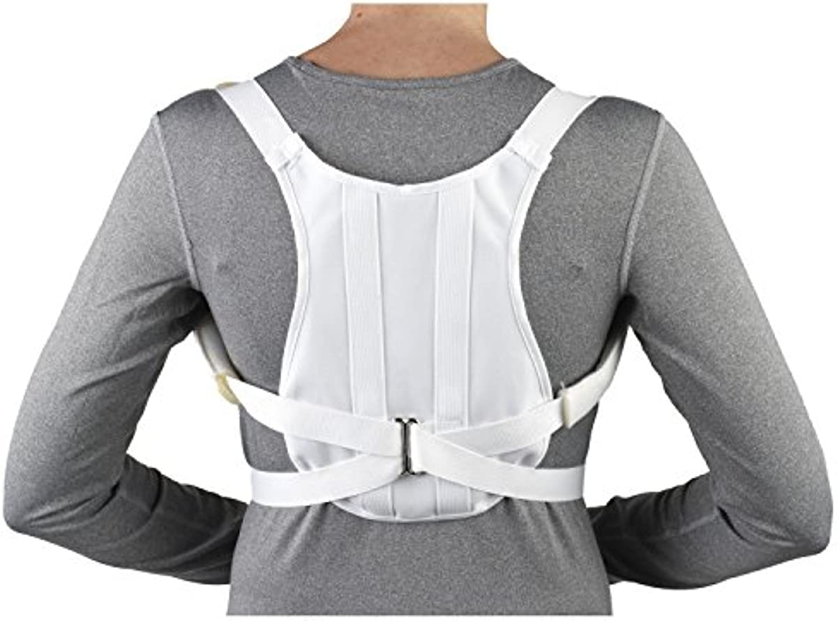 CHAMPION Shoulder Brace Posture Support, White, Medium