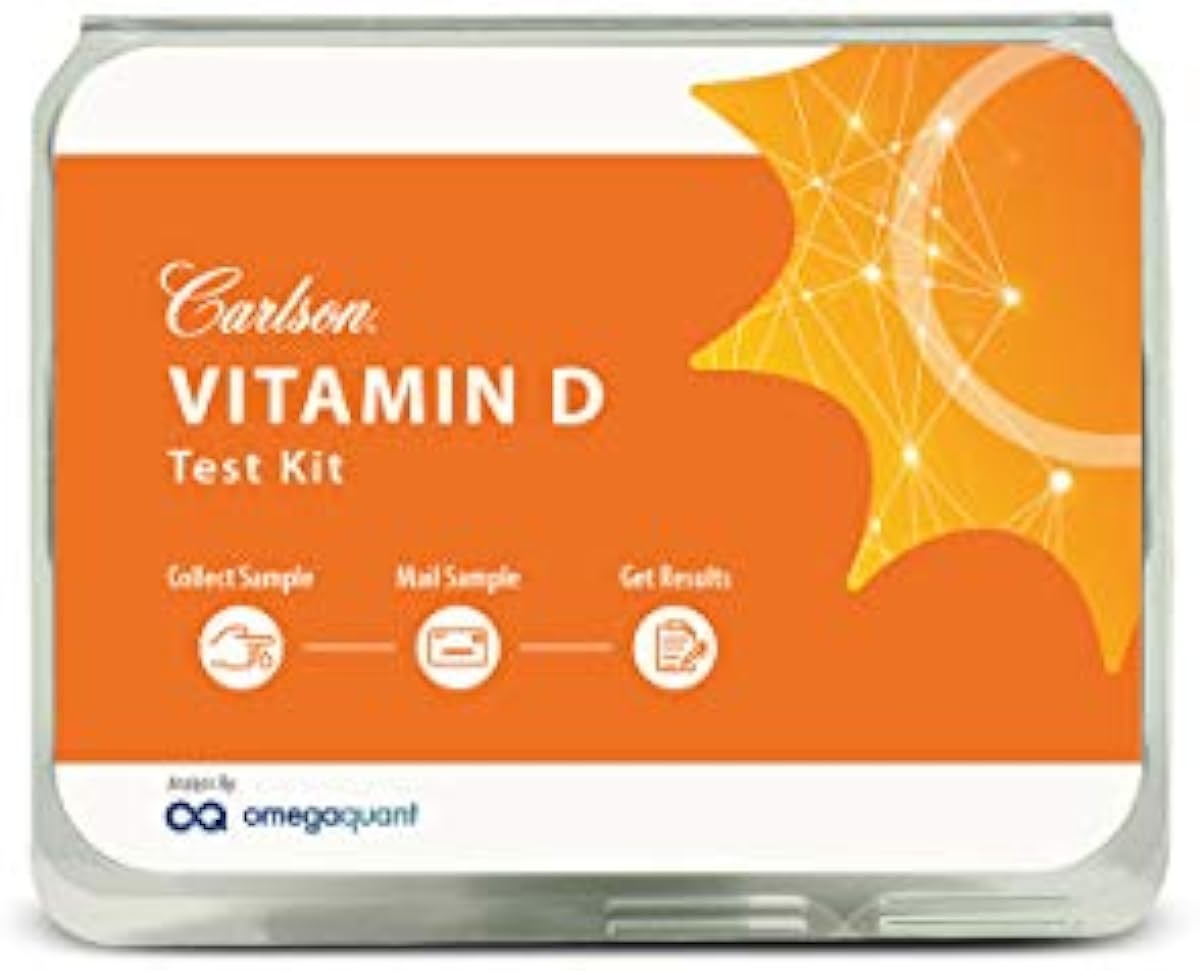 Carlson - Vitamin D Test Kit, at-Home D3 Test, Test Your Levels, 1 Test Kit
