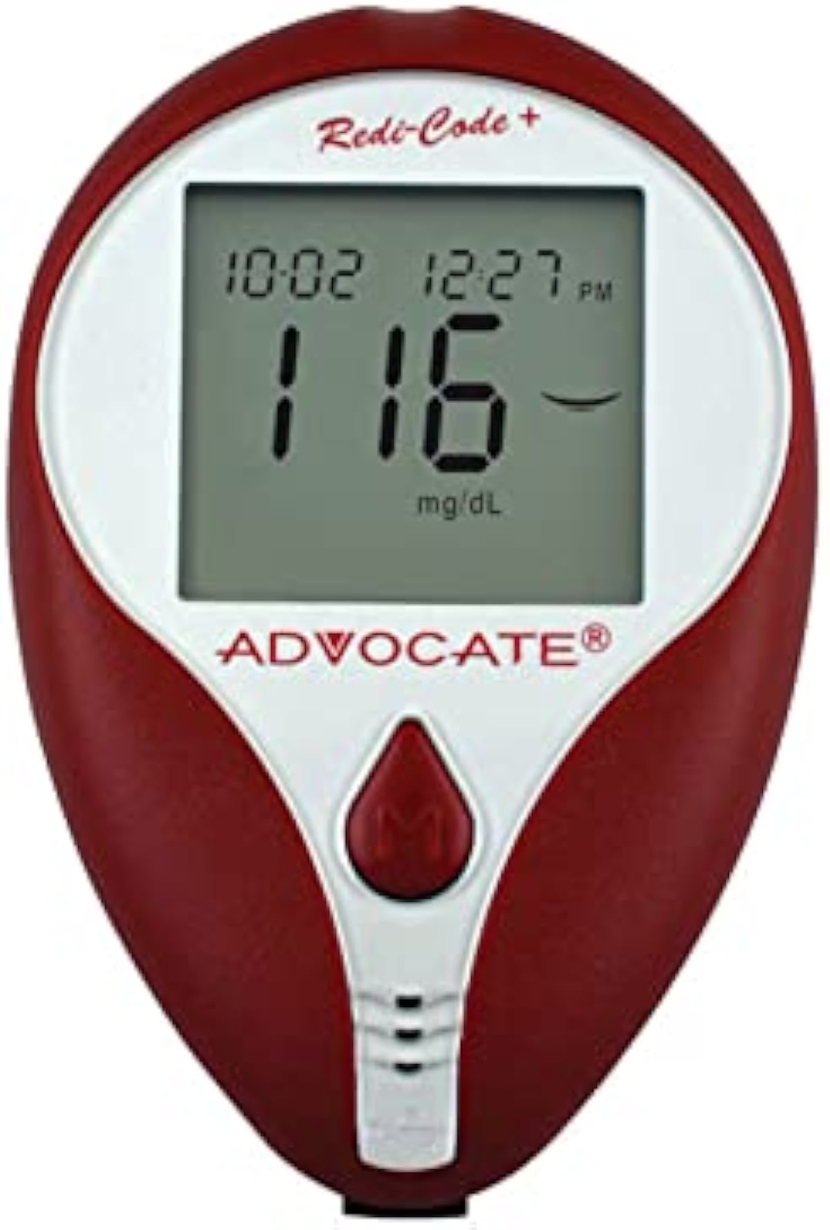 Advocate Redi-Code Plus Blood Glucose Meter - Monitor for Blood Glucose Test Strips - Home Care Blood Glucometer Kit