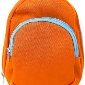 Diabetic Supply Bag by ThisDiabetic - Diabetes Travel Organizer for Insulin Pen, Test Strips, Glucose Meter, Needles and other Equipment, Adorable Mini Backpack Design - 5 x 6 x 3 inches - Orange