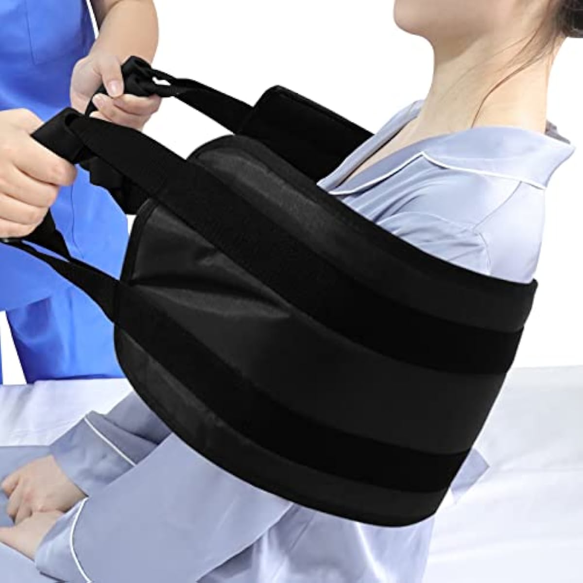 YHK Padded Bed Transfer Nursing Sling for Patient，Transfer Sling for Lifting Seniors（31.5 in），Nursing Transfer Sling Handle Back Lift Mobility Belt for Patient Care， for Medical Lifting Assistance