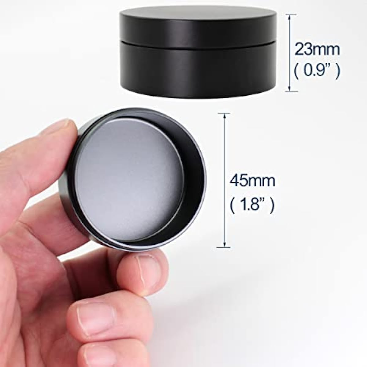 Portable Daily Pill Case, Heavy Duty Aluminium Alloy Round Pill Box, Waterproof Travel Pill Organizer, Pocket Purse Medicine Vitamin Holder EDC Container for Outdoor Camping Working