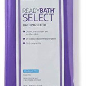 Medline ReadyBath Select Body Cleansing Cloth Wipes, Fragrance Free, Medium Weight Wipes (8 Count Pack, 30 Packs)