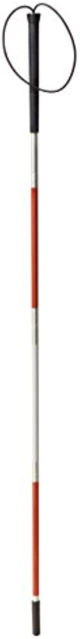 Drive Medical Deluxe Folding Blind Cane, Reflective Red