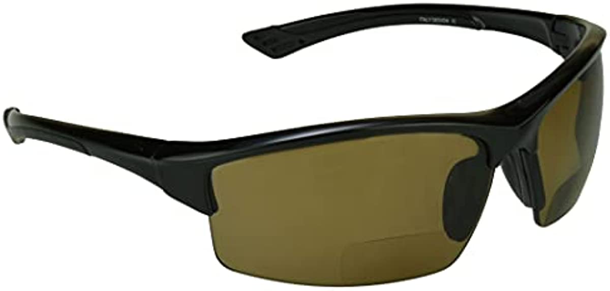 proSPORT Polarized Bifocal Reading Sunglasses Men Women Smoke Brown Lens Tinted Bi-Focal Reader