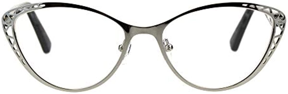 Womens Reading Glasses Magnified Readers Cateye Frame Spring Hinge