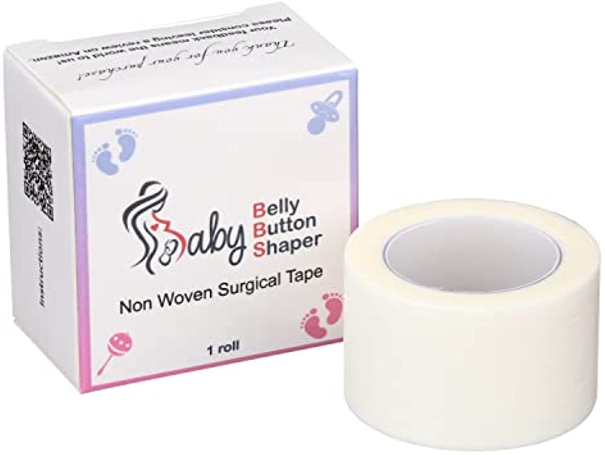 Non Woven Surgical Micropore Medical Paper Tape 10 Yards and 1 inch Thick Bandage for Baby\'s Sensitive Skin Baby First aid Adhesive Micropore Baby Belly Button Tape Breathable Adhesive