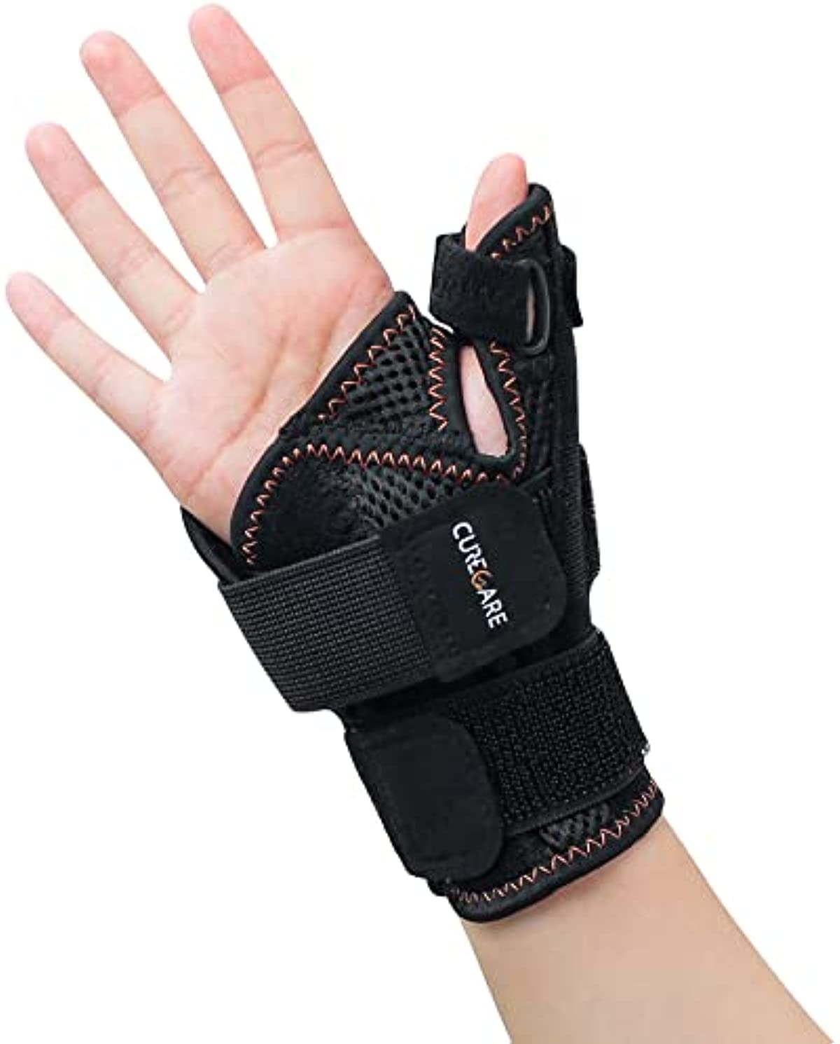 2022 New Updated Thumb Brace for Women and Men, Reversible Trigger Thumb Splint for Day & Night Support, Breathable Thumb Stabilizer for Arthritis, Tendonitis, Sprains Thumb Pain Relief (Black)