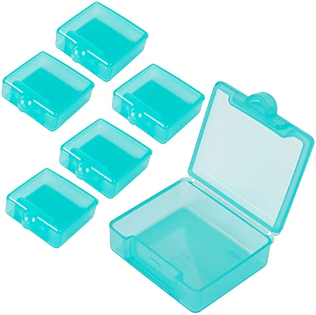 Small Pill Box (6 Pack), Daily Mini Pill Organizer Portable for Purse Pocket,Travel Pill Case Medicine Storage Container Earplug Case (Green)