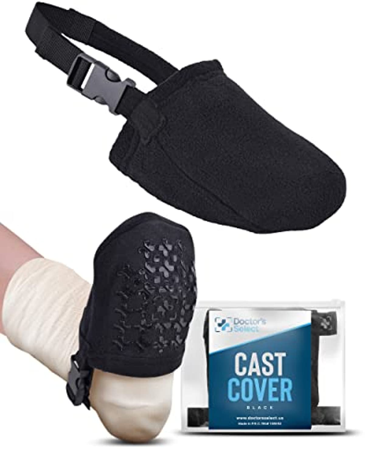 Doctor\'s Select Leg Cast Sock Cover - Non Slip Adjustable Cast Socks over Cast for Women and Men | Foot Cast Toe Cover Socks