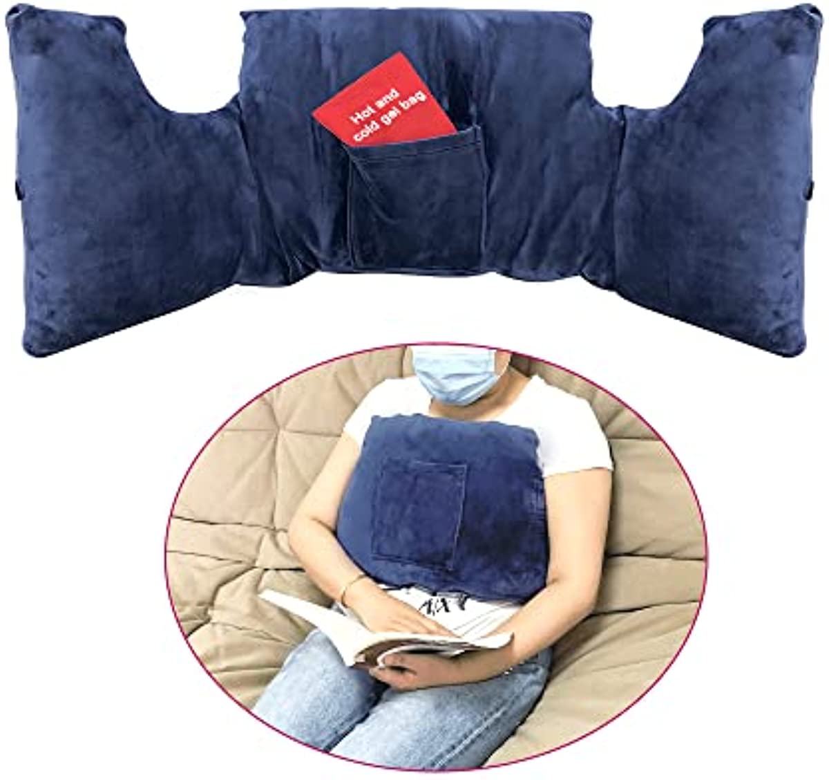 Hysterectomy Pillow Tummy Tuck C Section Recovery Products Post Surgery Mastectomy Seatbelt Pillows with Pocket for Stomach Belly Hernia Abdominal Endometriosis Cancer Gifts