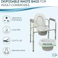 TidyCare Commode Liners for Bedside Portable Toilet Chair Bucket | Value Pack of 48 Disposable Waste Bags for Adults | Universal Fit