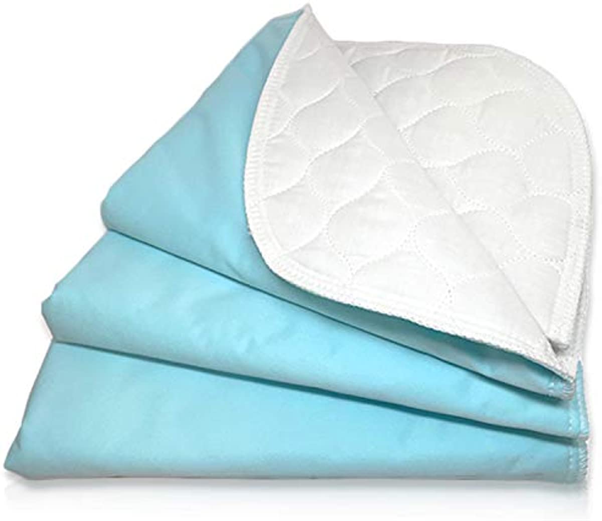 RMS Ultra Soft 4-Layer Washable and Reusable Incontinence Bed Pad - Waterproof Bed Pads, 18\"X24\" (3 Pack)