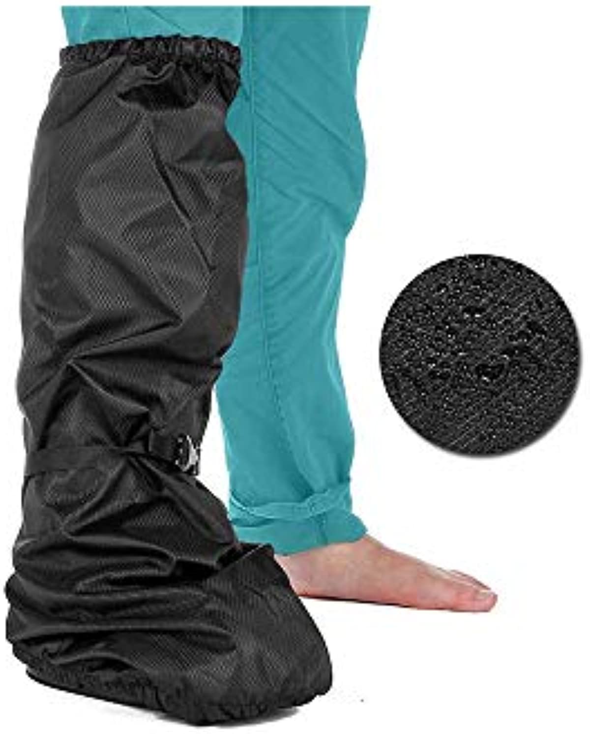 Walking Boot Cover Tall Orthopedic Medical Boot Cover Waterproof Fracture Foot Cast Cover for Men Women Outdoor Winter Snow Rain Protector Recovery Boot Cover (Black)