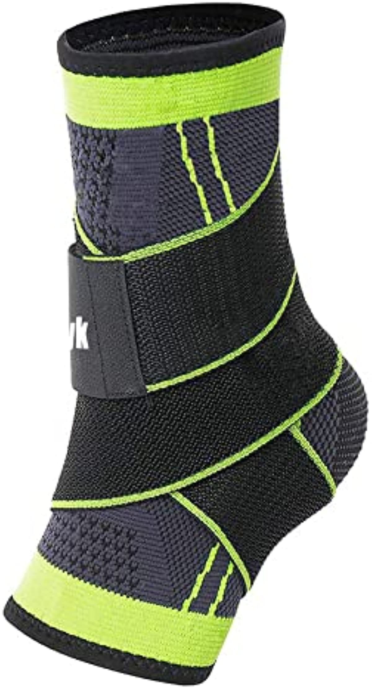 Ankle Braces, Adjustable Compression Ankle Support Men & Women, Strong Ankle Brace Sports Protection, Stabilize Ligaments-Eases Swelling and Sprained Ankle (X-Large, Green, 1)