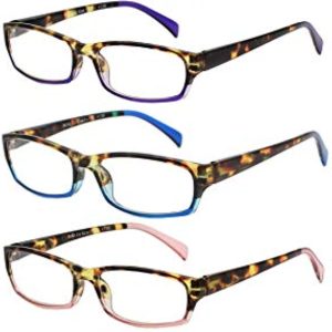 Reading Glasses 5 Pairs Fashion Ladies Quality Designed Spring Hinge Readers for Women +1.75