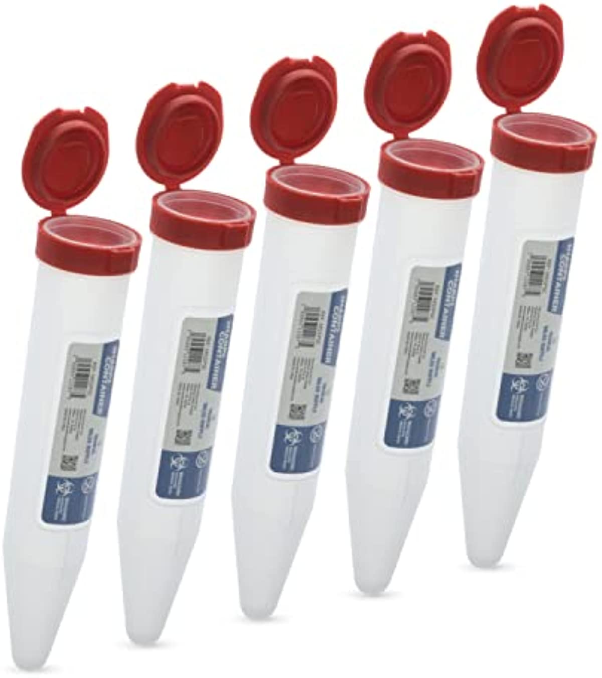 Portable First Aid Transportable Sharps Container with Locking Mechanism by Medical Sales Supply (Pack of 5)