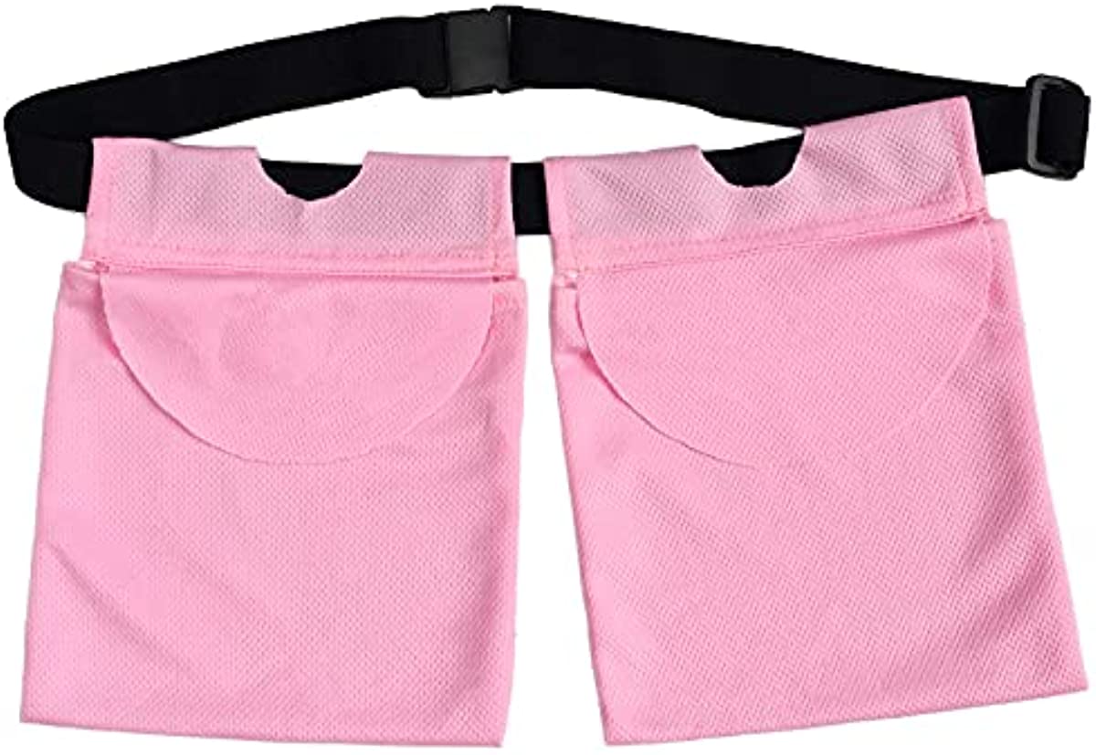 Large Capacity Mastectomy Drain Holder Tummy Tuck Post Surgery Drainage Pouch Supplies, Movable Stretchy JP Drains Pockets Management Breast Reconstruction/Abdomina/Explant, Pink